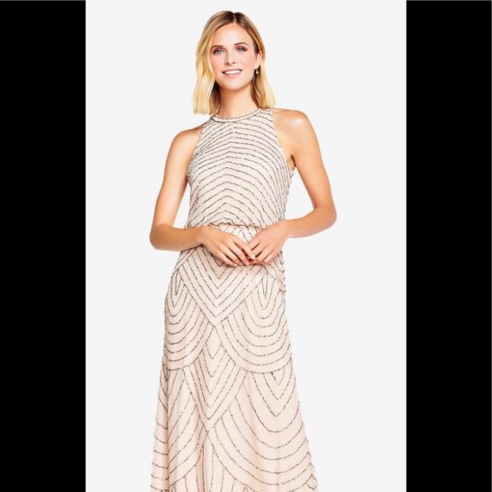 Adrianna Papell beaded gown